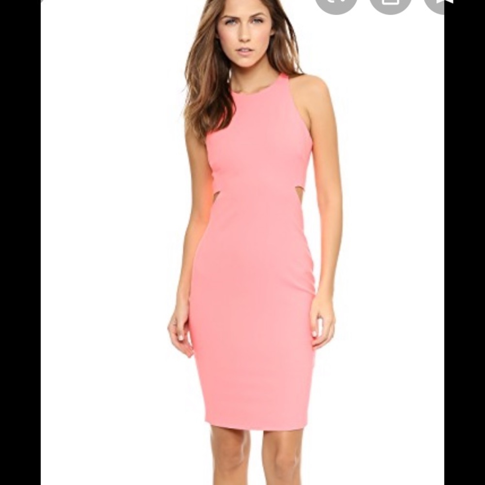 Elizabeth and James blush dress with cutouts sz 4